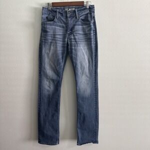 BKE Jake Straight‎ Jeans Mens 31 L Medium Wash Stretch Denim Measures 30x32